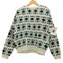 90-00S 総柄 コットン ニット セーター メンズ import:XS