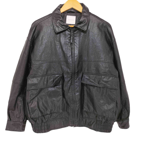 フリークスストア FREAKS STORE フェイクレザーフルジップブルゾン メンズ L