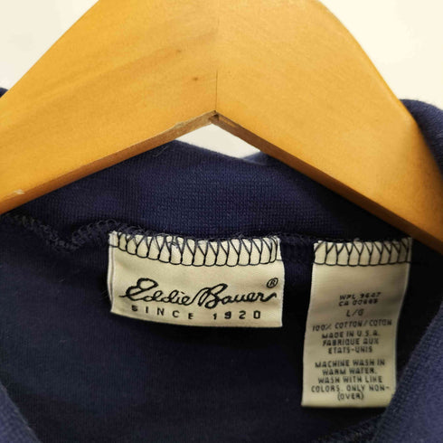 エディーバウアー Eddie Bauer 90S 白タグ タートルネックカットソー メンズ import:L