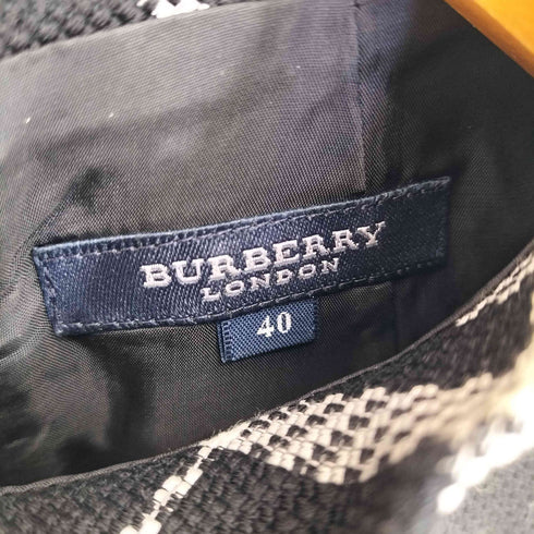 バーバリーロンドン BURBERRY LONDON チェック モックネック ノースリーブワンピース レディース 40