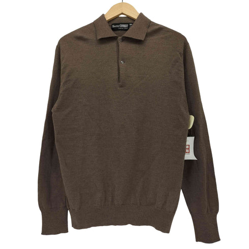 Pierre COUTE フランス製 L/S ニット ポロシャツ メンズ 4