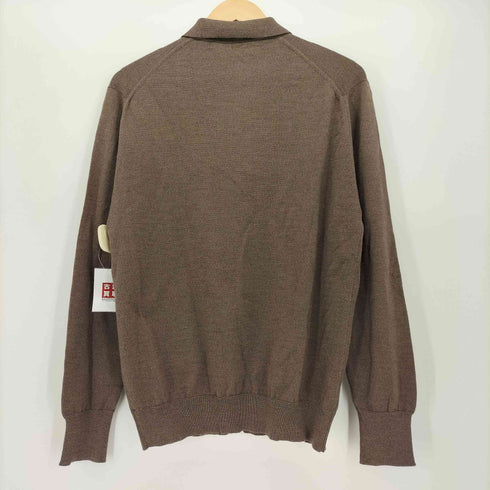 Pierre COUTE フランス製 L/S ニット ポロシャツ メンズ 4