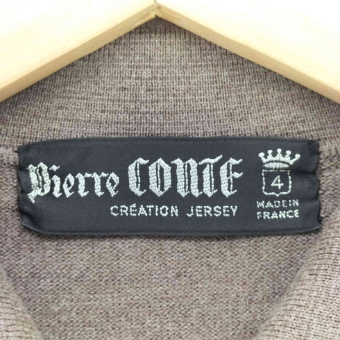 Pierre COUTE フランス製 L/S ニット ポロシャツ メンズ 4