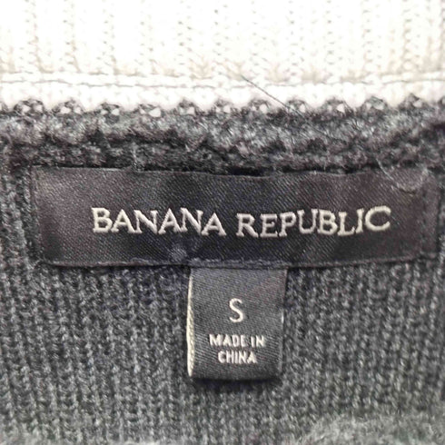 バナナリパブリック BANANA REPUBLIC ダブルポケット ハイネック ジップアップ リブニット ジャケット メンズ import:S