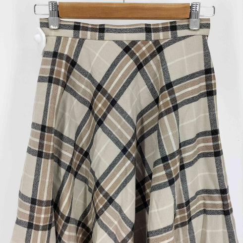 ユナイテッドアローズ UNITED ARROWS UWSC W/N チェック フレア スカート レディース JPN:36