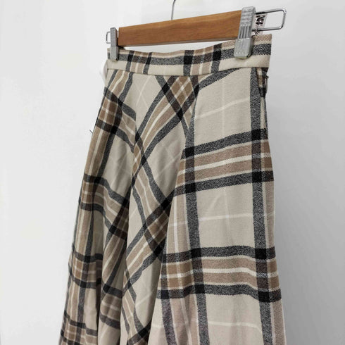 ユナイテッドアローズ UNITED ARROWS UWSC W/N チェック フレア スカート レディース JPN:36