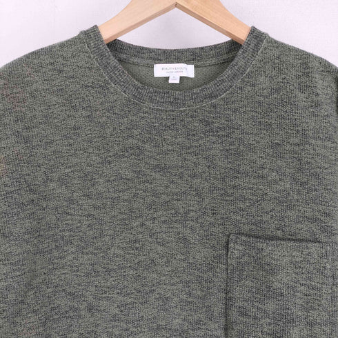 ビューティーアンドユースユナイテッドアローズ BEAUTY & YOUTH UNITED ARROWS ブリッツスウェット ワイドフォルム カットソー メンズ JPN:L