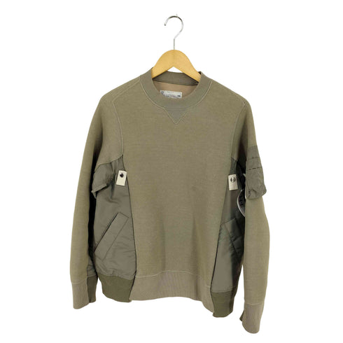 サカイ Sacai 24SS Sponge Sweat x Nylon Twill Pullover スポンジスウェット メンズ JPN:1