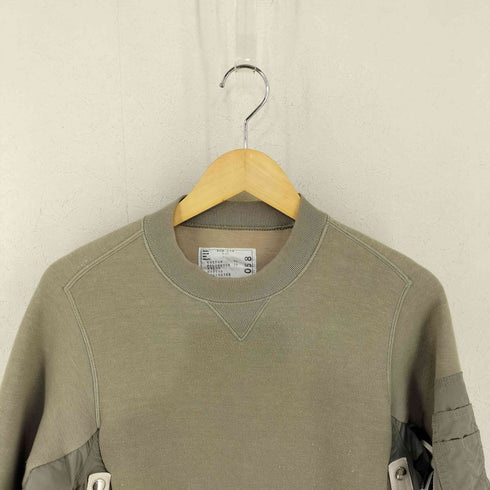 サカイ Sacai 24SS Sponge Sweat x Nylon Twill Pullover スポンジスウェット メンズ JPN:1