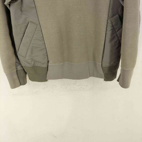 サカイ Sacai 24SS Sponge Sweat x Nylon Twill Pullover スポンジスウェット メンズ JPN:1