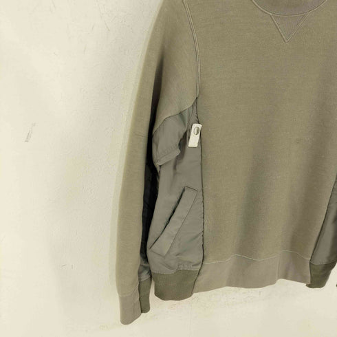 サカイ Sacai 24SS Sponge Sweat x Nylon Twill Pullover スポンジスウェット メンズ JPN:1