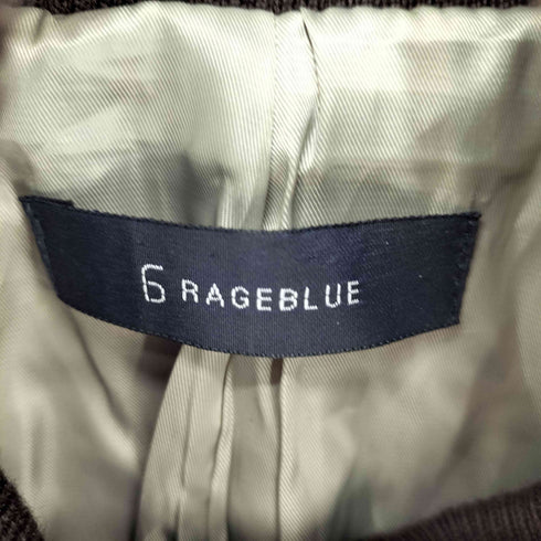 レイジブルー RAGEBLUE ラムレザーリブジャケット メンズ M