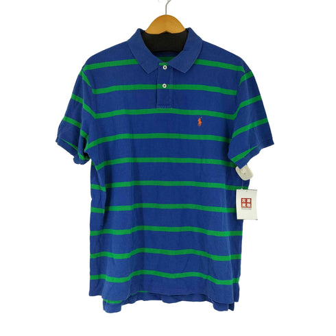 ポロバイラルフローレン Polo by RALPH LAUREN 90s スモールポニー刺繍 S/S ボーダーポロシャツ メンズ JPN:XL