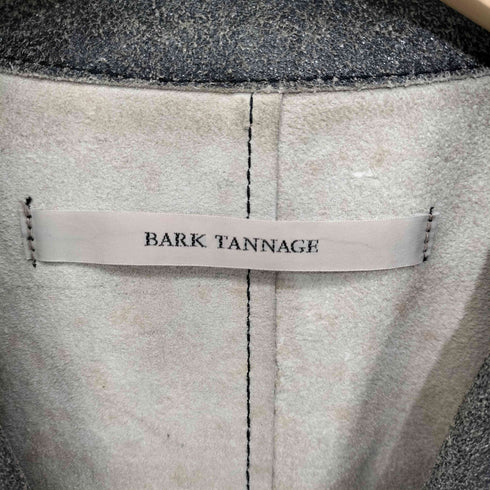 bark tannage レザーテーラードジャケット メンズ