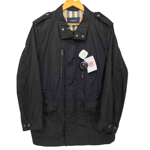 バーバリーロンドン BURBERRY LONDON 裏地ノバチェック 撥水ジップアップ ナイロンジャケット メンズ import:M