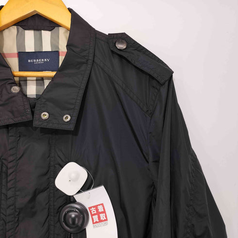 バーバリーロンドン BURBERRY LONDON 裏地ノバチェック 撥水ジップアップ ナイロンジャケット メンズ import:M