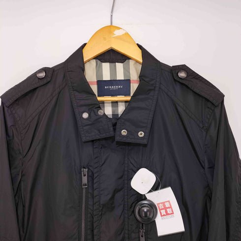 バーバリーロンドン BURBERRY LONDON 裏地ノバチェック 撥水ジップアップ ナイロンジャケット メンズ import:M