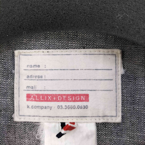 アリックスデザイン ALLIX DESIGN ジップアップ デニムジャケット メンズ