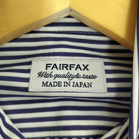 フェアファックス FAIRFAX ストライプ ワイドカラーシャツ メンズ 39 15 1/2