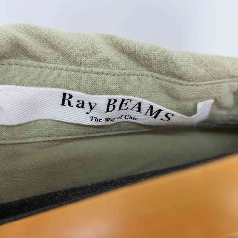 レイビームス Ray BEAMS ドロスト リボン ビッグ シャツ レディース