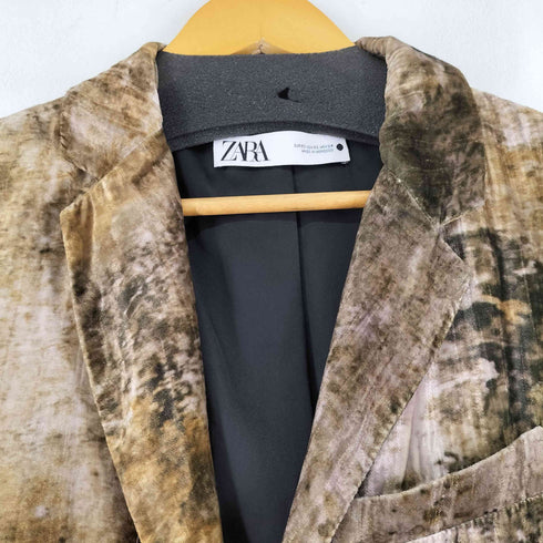 ザラ ZARA TIE-DYE VELVET COAT レディース import:XS