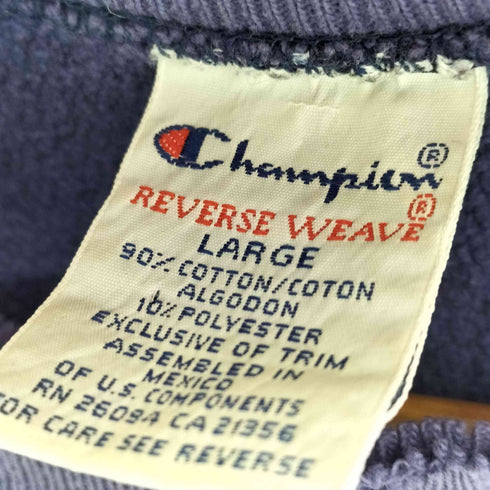 チャンピオン Champion 90s メキシコ製 刺繍タグ REVERSWEAVE ロゴ クルーネックスウェット メンズ import:L