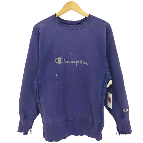 チャンピオン Champion 90s メキシコ製 刺繍タグ REVERSWEAVE ロゴ クルーネックスウェット メンズ import:L
