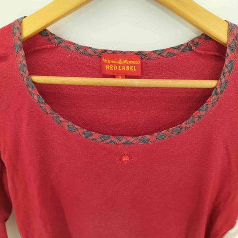 ヴィヴィアンウエストウッドレッドレーベル Vivienne Westwood RED LABEL オーブ刺繍 Uネック カットソー レディース 3
