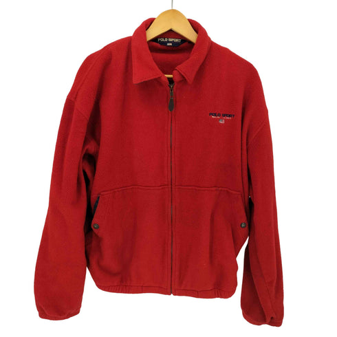 ポロスポーツラルフローレン POLO SPORT RALPH LAUREN 90S ロゴ刺繍 フリーススウィングトップブルゾン メンズ JPN:L