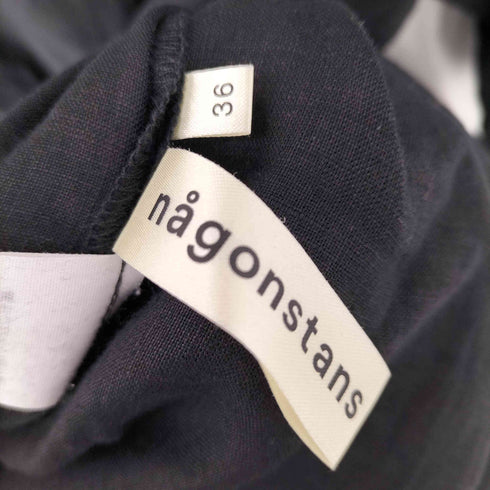 ナゴンスタンス nagonstans フレンチリネンVネックドレス レディース 36