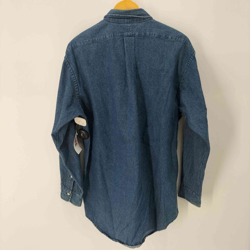 ポロカントリーラルフローレン POLO COUNTRY RALPH LAUREN 80-90s L/S スモールポニー ボタンダウン デニムシャツ メンズ import:L
