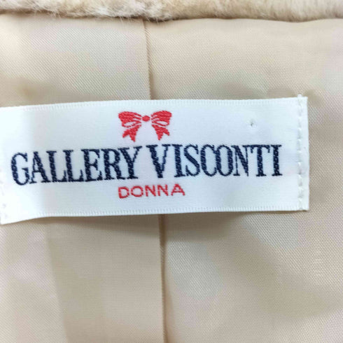 GALLERY VISCONTI リボン ファー 短丈 ジャケット レディース FREE