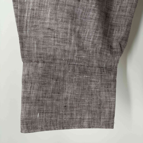 フェアファックス FAIRFAX リネン100 ホリゾンタルカラーシャツ メンズ JPN:XL