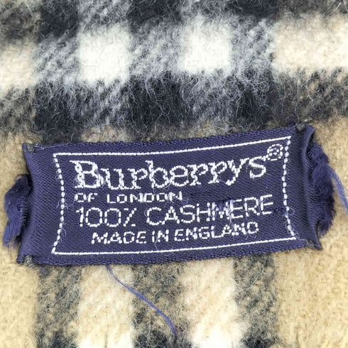 バーバリーズ BURBERRYS MADE IN ENGLAND 100%カシミヤ ノバチェック マフラー レディース
