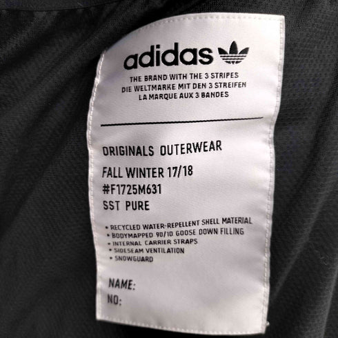 アディダスオリジナルス adidas Originals 2017AW DLX SST MATERIA DOWN JACKET ダウンジャケット メンズ JPN:XS