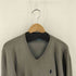 ポロバイラルフローレン Polo by RALPH LAUREN EXCLUSIVE OF DECORATION PIMA COTTON ポニー刺繍 Vネック ニット メンズ import:M