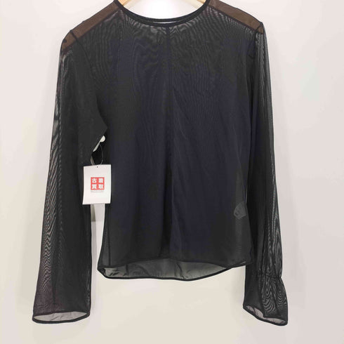 ユニクロ UNIQLO 2022SS シアークルーネックTシャツ レディース JPN:L