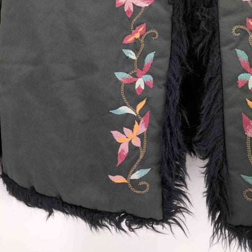 ヴィヴィアンタム VIVIENNE TAM OLD フロント刺繍 ボアジャケット レディース JPN:1