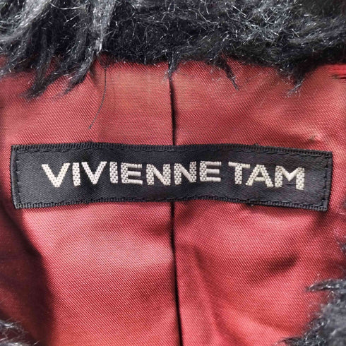 ヴィヴィアンタム VIVIENNE TAM OLD フロント刺繍 ボアジャケット レディース JPN:1