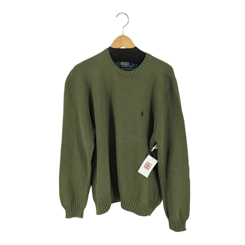 ポロバイラルフローレン Polo by RALPH LAUREN EXCLUSIVE OF DECORATION COTTON ポニー刺繍 クルーネックニット メンズ import:L