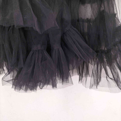 VIVIANO 24AW ASYMMETRIC TULLE SWEAT SHIRT domestic レディース JPN:M