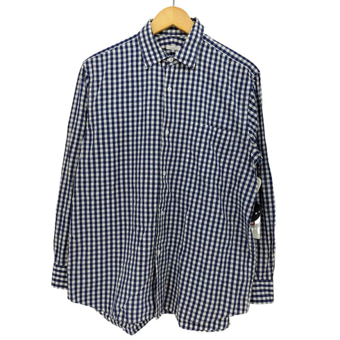 コモリ COMOLI 17SS レギュラーカラー ギンガムチェック 長袖シャツ メンズ 1