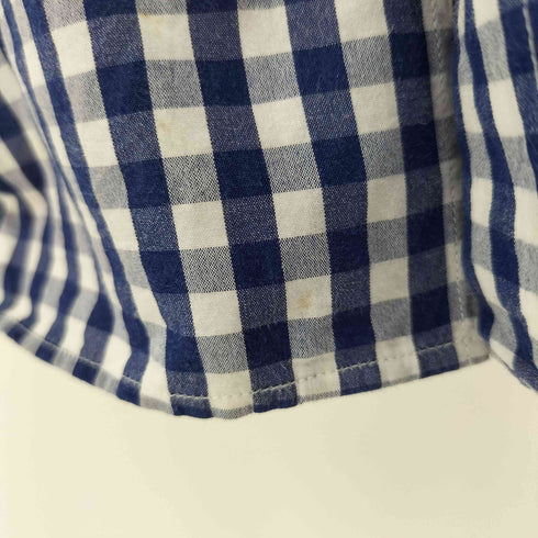 コモリ COMOLI 17SS レギュラーカラー ギンガムチェック 長袖シャツ メンズ 1