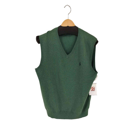 ポロバイラルフローレン Polo by RALPH LAUREN EXCLUSIVE OF DECORATION PIMA COTTON ポニー刺繍 Vネックニットベスト メンズ import:M