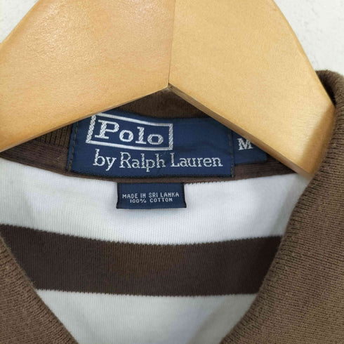 ポロバイラルフローレン Polo by RALPH LAUREN ポニー刺繍 ボーダー ポロシャツ メンズ import:M