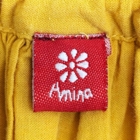 アミナ Amina ベルト付 花柄フレアスカート レディース