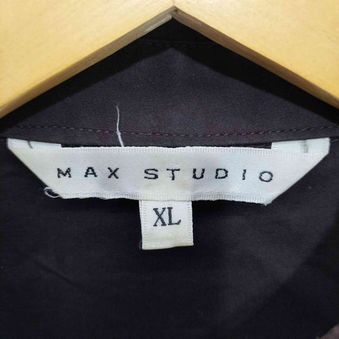 マックススタディオ MAX STUDIO 70-80s VICTORIAN SHIRT ダブルカフス レギュラーカラーシャツ レディース import:XL