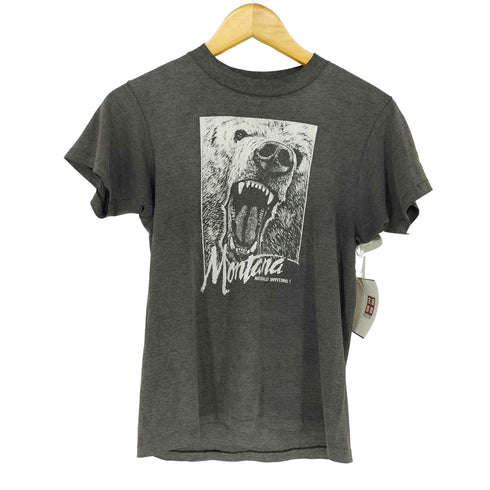 シングルステッチ ベアープリントクルーネックTシャツ メンズ