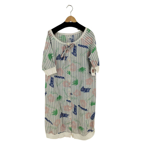 ツモリチサト TSUMORI CHISATO sleep ストライプ 水彩半袖ワンピース レディース M
