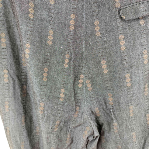 GOSI LUOMO 3タック 総柄 スラックス メンズ 36/33